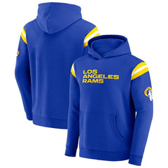 Los Angeles Rams Darius Rucker Collection Football Washed Pullover Hoodie - Royal - Fanatics