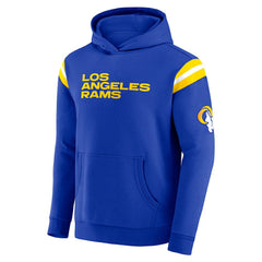 Los Angeles Rams Darius Rucker Collection Football Washed Pullover Hoodie - Royal - Fanatics