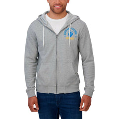 Los Angeles Chargers Darius Rucker Collection Vintage Stripe Full-Zip Hoodie - Heather Gray - Fanatics