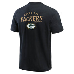 Green Bay Packers Darius Rucker Collection Washed Henley T-Shirt - Black - Fanatics