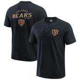 Chicago Bears Darius Rucker Collection Washed Henley T-Shirt - Black - Fanatics