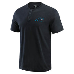 Carolina Panthers Darius Rucker Collection Washed Henley T-Shirt - Black - Fanatics