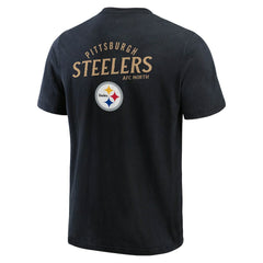 Pittsburgh Steelers Darius Rucker Collection Washed Henley T-Shirt - Black - Fanatics
