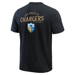 Los Angeles Chargers Darius Rucker Collection Washed Henley T-Shirt - Black - Fanatics