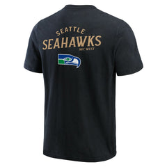 Seattle Seahawks Darius Rucker Collection Washed Henley T-Shirt - Black - Fanatics