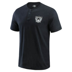 Las Vegas Raiders Darius Rucker Collection Washed Henley T-Shirt - Black - Fanatics
