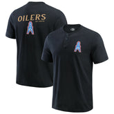 Tennessee Titans Darius Rucker Collection Washed Henley T-Shirt - Black - Fanatics