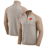 Cleveland Browns Darius Rucker Collection Tonal Quarter-Zip Jacket - Tan - Fanatics