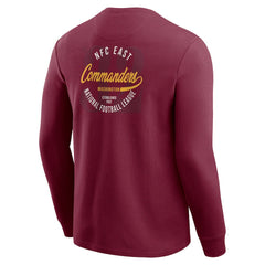Washington Commanders Darius Rucker Collection Washed Waffle-Knit Long Sleeve T-Shirt - Burgundy - Fanatics