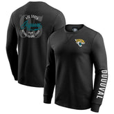 Jacksonville Jaguars Darius Rucker Collection Washed Waffle-Knit Long Sleeve T-Shirt - Black - Fanatics