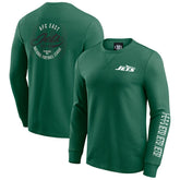 New York Jets Darius Rucker Collection Washed Waffle-Knit Long Sleeve T-Shirt - Green - Fanatics