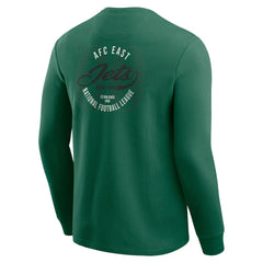 New York Jets Darius Rucker Collection Washed Waffle-Knit Long Sleeve T-Shirt - Green - Fanatics