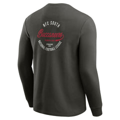 Tampa Bay Buccaneers Darius Rucker Collection Washed Waffle-Knit Long Sleeve T-Shirt - Pewter - Fanatics