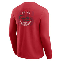 Atlanta Falcons Darius Rucker Collection Washed Waffle-Knit Long Sleeve T-Shirt - Red - Fanatics