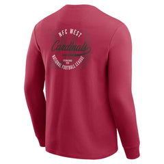 Arizona Cardinals Darius Rucker Collection Washed Waffle-Knit Long Sleeve T-Shirt - Red - Fanatics