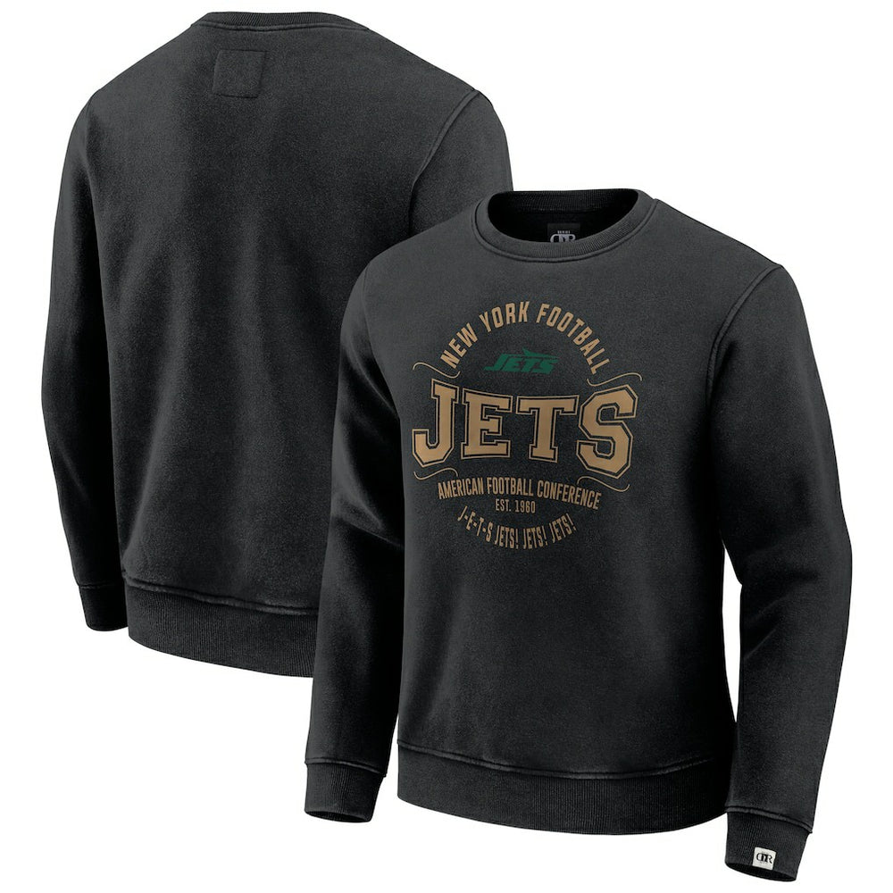 New York Jets Darius Rucker Collection Vintage Pullover Sweatshirt - Black - Fanatics