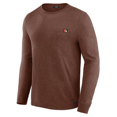 Cleveland Browns J. Palmer In-The-Pocket Long Sleeve T-Shirt - Tan - NFL