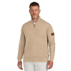 Cleveland Browns J. Palmer Franchise Quarter-Zip Sweater - Tan - NFL