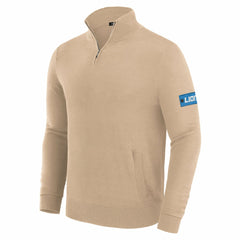 Detroit Lions J. Palmer Franchise Quarter-Zip Sweater - Tan - NFL