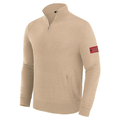 San Francisco 49ers J. Palmer Franchise Quarter-Zip Sweater - Tan - NFL