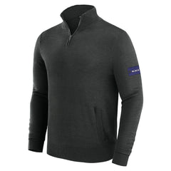 Baltimore Ravens J. Palmer Franchise Quarter-Zip Sweater - Black - NFL