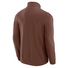 Cleveland Browns J. Palmer QB1 Full-Zip Sweatshirt - Tan - NFL