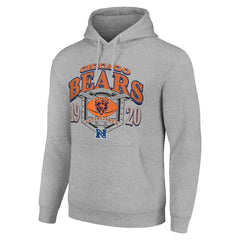 Chicago Bears Starter 80s Retro Pullover Hoodie - Heather Gray - NFL