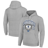 Dallas Cowboys Starter 80s Retro Pullover Hoodie - Heather Gray - NFL