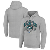 Philadelphia Eagles Starter 80s Retro Pullover Hoodie - Heather Gray - NFL