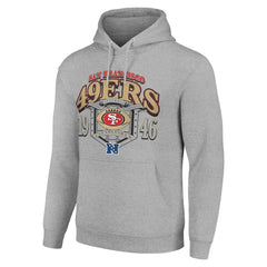 San Francisco 49ers Starter 80s Retro Pullover Hoodie - Heather Gray - NFL