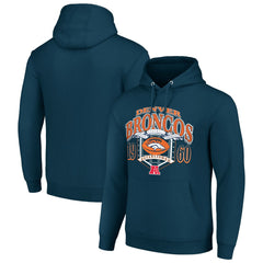 Denver Broncos Starter 80s Retro Pullover Hoodie - Navy - NFL