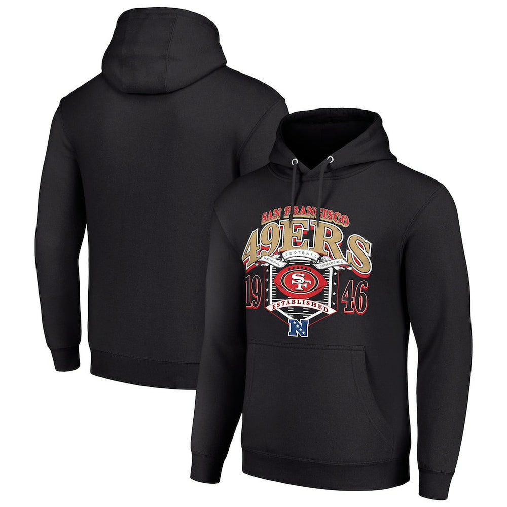 San Francisco 49ers Starter 80s Retro Pullover Hoodie - Black - NFL