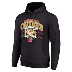 Kansas City Chiefs Starter 80s Retro Pullover Hoodie - Black - NFL