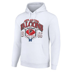 Atlanta Falcons Starter 80s Retro Pullover Hoodie - White - NFL