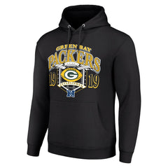 Green Bay Packers Starter 80s Retro Pullover Hoodie - Black - NFL