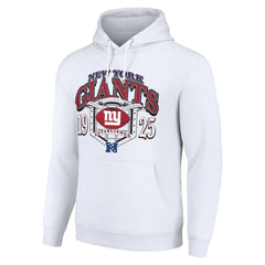 New York Giants Starter 80s Retro Pullover Hoodie - White - NFL