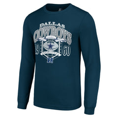 Dallas Cowboys Starter Retro Long Sleeve Graphic T-Shirt - Navy - NFL