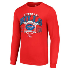 Buffalo Bills Starter Retro Long Sleeve Graphic T-Shirt - Red - NFL