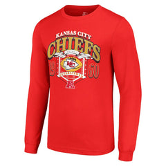 Kansas City Chiefs Starter Retro Long Sleeve Graphic T-Shirt - Red - NFL
