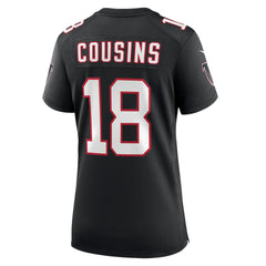Kirk Cousins Atlanta Falcons Women's Alternate Game Jersey - Black - Nike