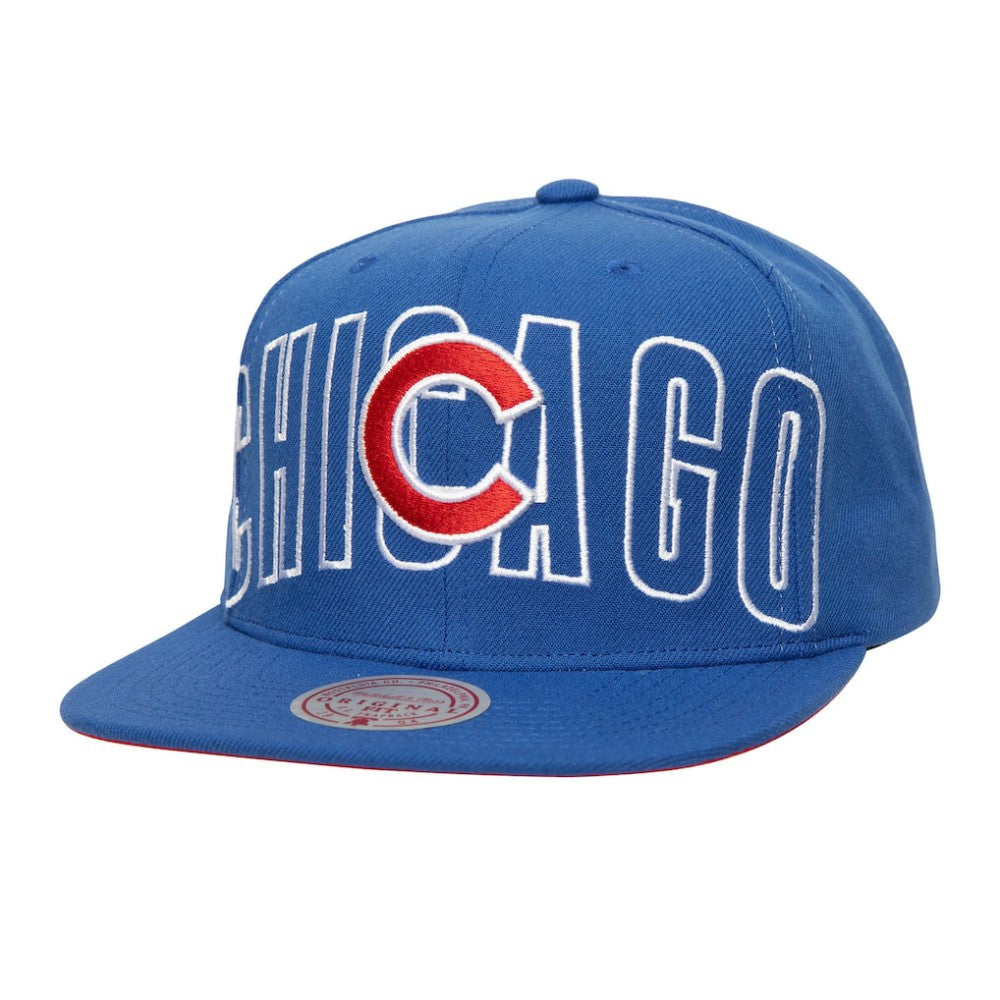 Chicago Cubs Mitchell & Ness Full Frontal Snapback Hat Online