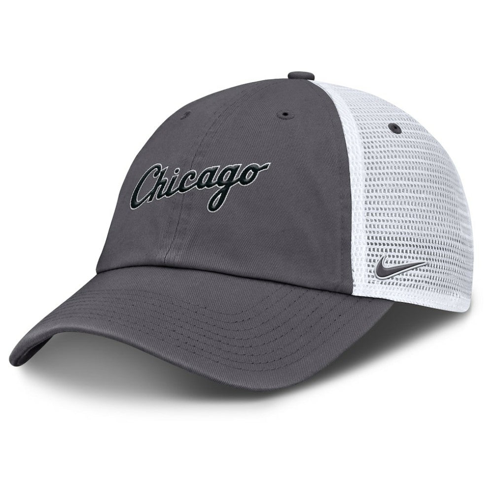 Chicago White Sox Nike Wordmark Club Adjustable Trucker Hat for sale