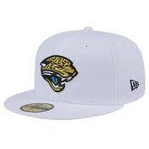 Jacksonville Jaguars New Era Throwback Logo Omaha 59FIFTY Fitted Hat - White - NFL