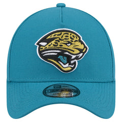 Jacksonville Jaguars New Era Throwback Logo Standard A-Frame 9FORTY Adjustable Hat - Teal - NFL