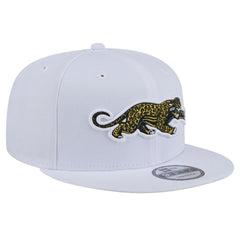 Jacksonville Jaguars New Era Throwback Crawl Standard 9FIFTY Snapback Hat - White - NFL