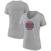 New York Knicks Women's Alternate Logo V-Neck T-Shirt Gray