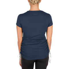 Dallas Cowboys New Era Women's Ruched Side T-Shirt - Navy - NFL