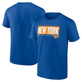 New York Knicks Blocked Out T-Shirt Blue