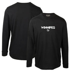 Winnipeg Jets Levelwear Oscar City Capsule Long Sleeve T-Shirt - Black | NHL on sale