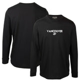 Vancouver Canucks Levelwear Oscar City Capsule Long Sleeve T-Shirt - Black | NHL on sale